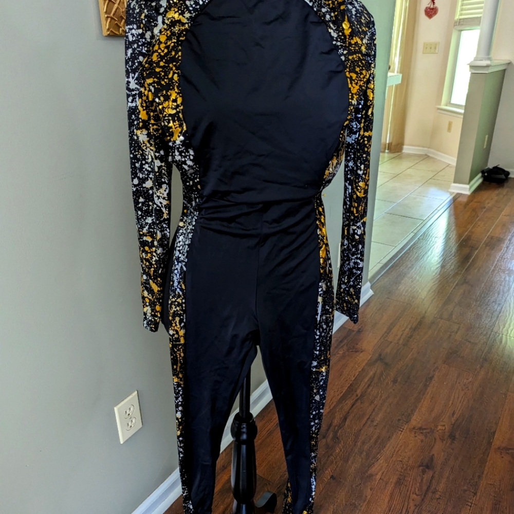 Weissman Black and Gold Dance Costume